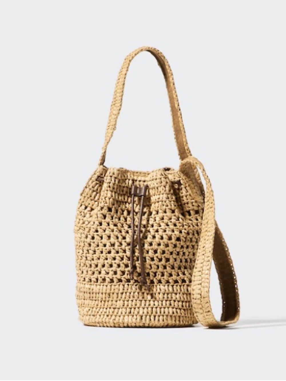 Uniqlo Crochet Drawstring Bucket Bag